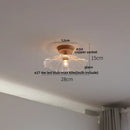 GobekUsa Clear Glass LED Ceiling Light, Modern Nordic Bedroom Decor Ceiling Lamp