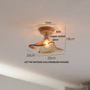 GobekUsa Clear Glass LED Ceiling Light, Modern Nordic Bedroom Decor Ceiling Lamp