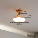 GobekUsa Clear Glass LED Ceiling Light, Modern Nordic Bedroom Decor Ceiling Lamp