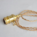 Vintage brass and clear glass led pendant light kitchen hanging lamp by Decorbites