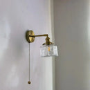GobekUsa Glass Copper LED Wall Lamp Modern Corridor Bedside Light