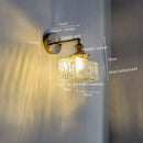 GobekUsa Glass Copper LED Wall Lamp Modern Corridor Bedside Light