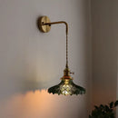 GobekUsa LED Wall Lamp Glass Copper Arandelas Para Parede Retro Style for Living Room