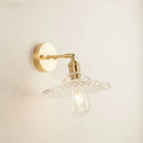 GobekUsa Green Glass LED Wall Light Fixture | Modern Nordic Pull Chain Lamp