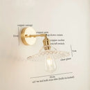 GobekUsa Green Glass LED Wall Light Fixture | Modern Nordic Pull Chain Lamp