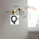 GobekUsa Green Glass LED Wall Lights with Pull Chain Switch, Copper Finish