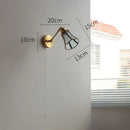 GobekUsa Green Glass LED Wall Lights with Pull Chain Switch, Copper Finish