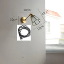GobekUsa Green Glass LED Wall Lights with Pull Chain Switch, Copper Finish