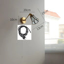GobekUsa Green Glass LED Wall Lights with Pull Chain Switch, Copper Finish