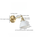 GobekUsa Green Glass LED Wall Sconce, Pull Chain Switch, for Bedside, Bathroom, Living Room