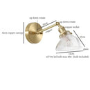 GobekUsa Green Glass LED Wall Sconce, Pull Chain Switch, for Bedside, Bathroom, Living Room