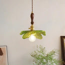 GobekUsa Green Leaf LED Pendant Lamp for Home and Cafe Decor