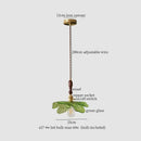GobekUsa Green Leaf LED Pendant Lamp for Home and Cafe Decor