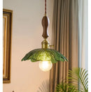 GobekUsa Green Leaf LED Pendant Lamp for Home and Cafe Decor