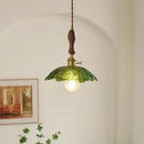 GobekUsa Green Leaf LED Pendant Lamp for Home and Cafe Decor