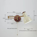GobekUsa Creamy Iron LED Wall Lamp Bedroom Living Room Bathroom Mirror Stair Light