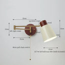 GobekUsa Creamy Iron LED Wall Lamp Bedroom Living Room Bathroom Mirror Stair Light