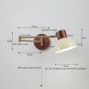GobekUsa Creamy Iron LED Wall Lamp Bedroom Living Room Bathroom Mirror Stair Light