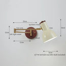 GobekUsa Creamy Iron LED Wall Lamp Bedroom Living Room Bathroom Mirror Stair Light