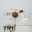 GobekUsa Creamy Iron LED Wall Lamp Bedroom Living Room Bathroom Mirror Stair Light