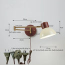 GobekUsa Creamy Iron LED Wall Lamp Bedroom Living Room Bathroom Mirror Stair Light
