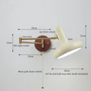 GobekUsa Creamy Iron LED Wall Lamp Bedroom Living Room Bathroom Mirror Stair Light