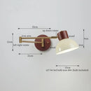 GobekUsa Creamy Iron LED Wall Lamp Bedroom Living Room Bathroom Mirror Stair Light