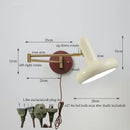GobekUsa Creamy Iron LED Wall Lamp Bedroom Living Room Bathroom Mirror Stair Light