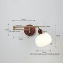 GobekUsa Creamy Iron LED Wall Lamp Bedroom Living Room Bathroom Mirror Stair Light