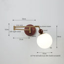 GobekUsa Creamy Iron LED Wall Lamp Bedroom Living Room Bathroom Mirror Stair Light
