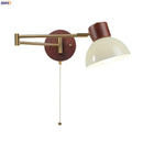 GobekUsa Creamy Iron LED Wall Lamp Bedroom Living Room Bathroom Mirror Stair Light