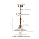 GobekUsa Ceramic LED Pendant Light: Modern Brass Hanging Lamp for Home Decor