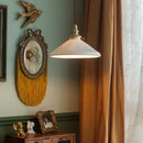 GobekUsa Ceramic LED Pendant Light: Modern Brass Hanging Lamp for Home Decor