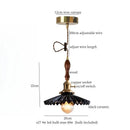 GobekUsa Ceramic LED Pendant Light: Modern Brass Hanging Lamp for Home Decor