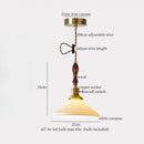 GobekUsa Ceramic LED Pendant Light: Modern Brass Hanging Lamp for Home Decor