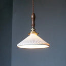 GobekUsa Ceramic LED Pendant Light: Modern Brass Hanging Lamp for Home Decor