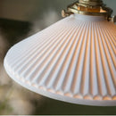 GobekUsa Ceramic LED Pendant Light: Modern Brass Hanging Lamp for Home Decor