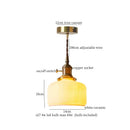 GobekUsa Ceramic LED Pendant Light: Modern Brass Hanging Lamp for Home Decor