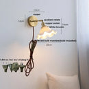 GobekUsa Ceramic LED Wall Lights with Pull Chain Switch for Bathroom Mirror