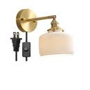 GobekUsa Ceramic LED Wall Lamp Pull Chain Bedroom Bathroom Mirror Light