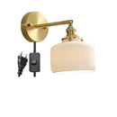 GobekUsa Ceramic LED Wall Lamp Pull Chain Bedroom Bathroom Mirror Light