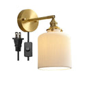 GobekUsa Ceramic LED Wall Lamp Pull Chain Bedroom Bathroom Mirror Light