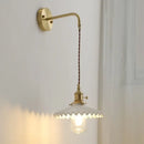 GobekUsa Ceramic LED Wall Lamp Pull Chain Bedroom Bathroom Mirror Light