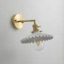GobekUsa Ceramic LED Wall Lamp Pull Chain Bedroom Bathroom Mirror Light