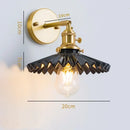 GobekUsa Ceramic LED Wall Lamp Pull Chain Bedroom Bathroom Mirror Light