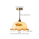 GobekUsa Glass LED Pendant Flower Lampshade for Bedroom & Living Room Decor