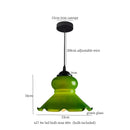 GobekUsa Glass LED Pendant Flower Lampshade for Bedroom & Living Room Decor