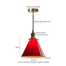 GobekUsa Glass LED Pendant Flower Lampshade for Bedroom & Living Room Decor
