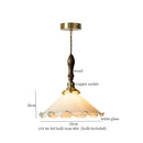 GobekUsa Glass LED Pendant Flower Lampshade for Bedroom & Living Room Decor