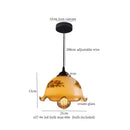 GobekUsa Glass LED Pendant Flower Lampshade for Bedroom & Living Room Decor